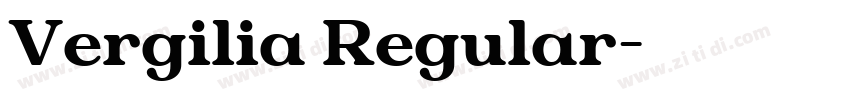 Vergilia Regular字体转换